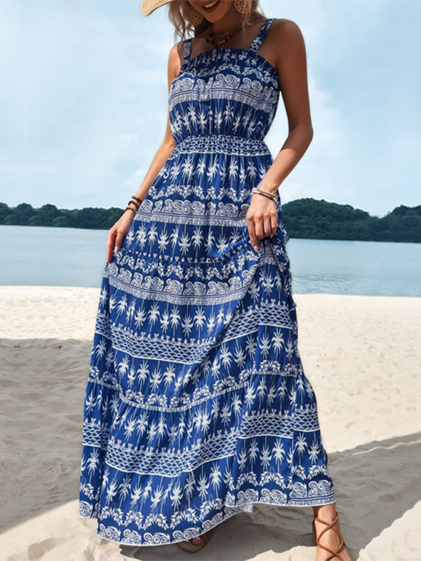 Summer Dresses- Summer A-Line Vacay Dress for Beach Getaways- - Chuzko Women Clothing