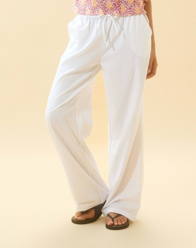 Summer Lounge Pants- Comfy New Favorite Lounge Pants- White- IndioGear.com