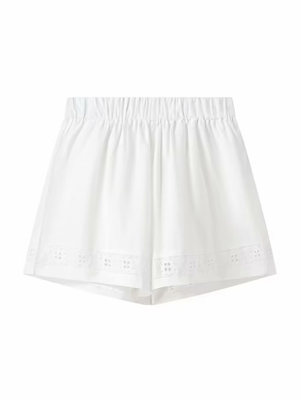 Summer Outfits- Women's Lace-Up Blouse Shirt and Shorts for Summer- - IndioGear.com