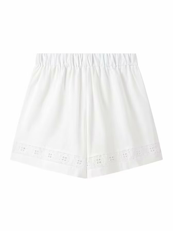 Summer Outfits- Women's Lace-Up Blouse Shirt and Shorts for Summer- - IndioGear.com