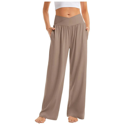 Summer Pants- Essential Casual Wide-Leg Pants for Everyday Comfy- - Chuzko Women Clothing