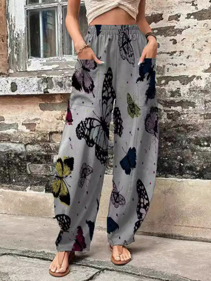 Summer Pants- Vibrant Boho Harem Pants for Yoga & Casual Wear- Pattern2- IndioGear Women Clothing