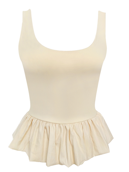 Summer Tops- Fitted Peplum Sleeveless Top for Women- - IndioGear.com