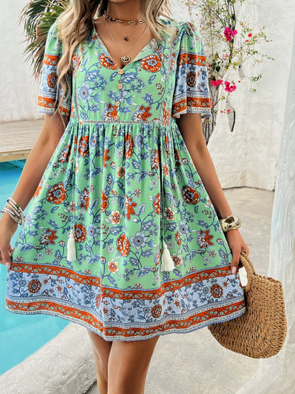 Boho Sundress for Women with Empire Waist