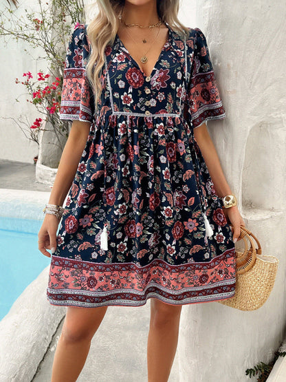 Boho Sundress for Women with Empire Waist