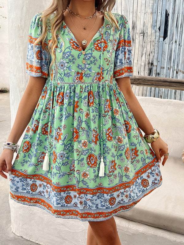 Boho Sundress for Women with Empire Waist