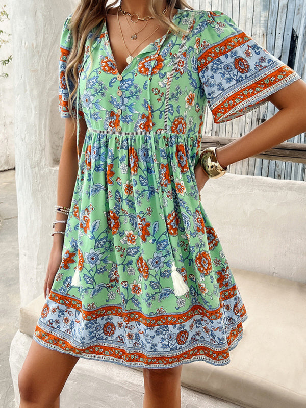 Boho Sundress for Women with Empire Waist