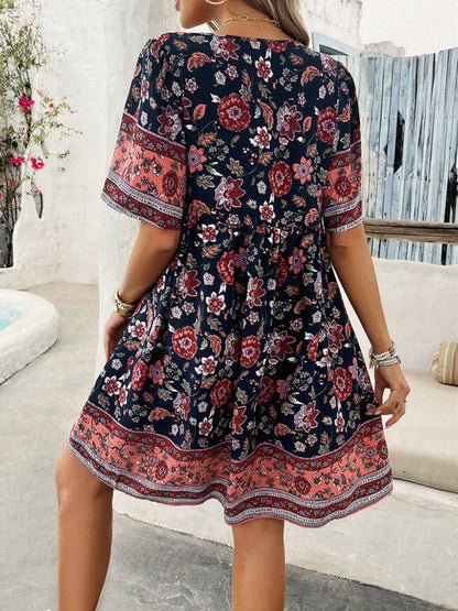 Boho Sommerkleid für Damen mit Empire Taille