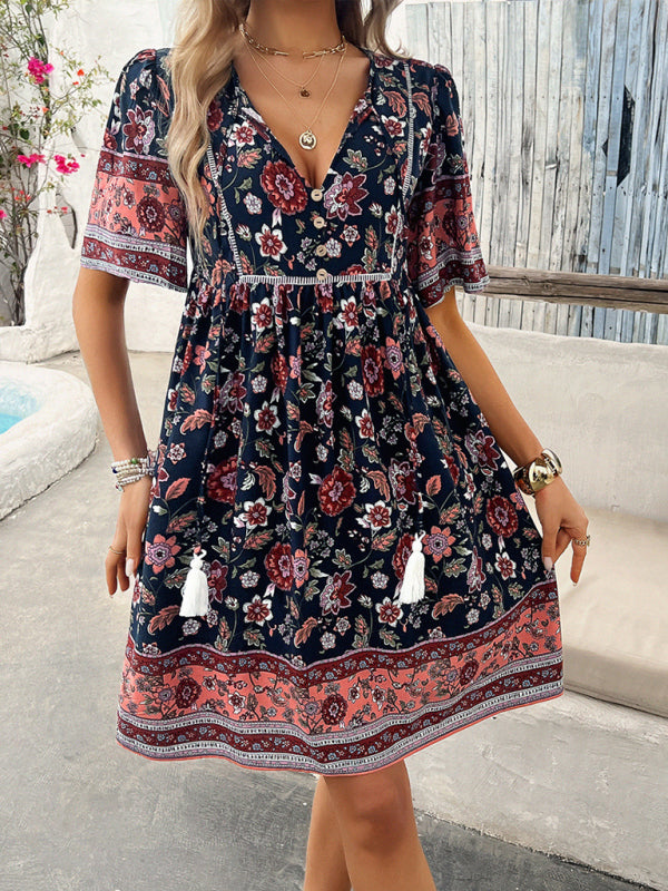 Boho Sundress for Women with Empire Waist