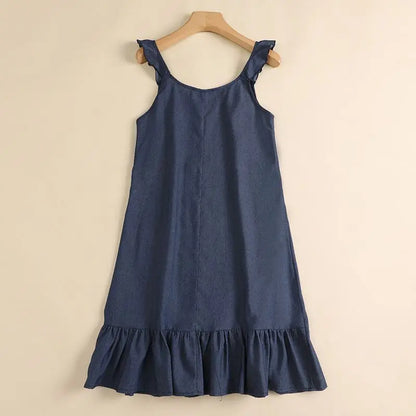 Sundresses- Women Cute Little Dress in Soft Cotton Blend- - Chuzko Women Clothing