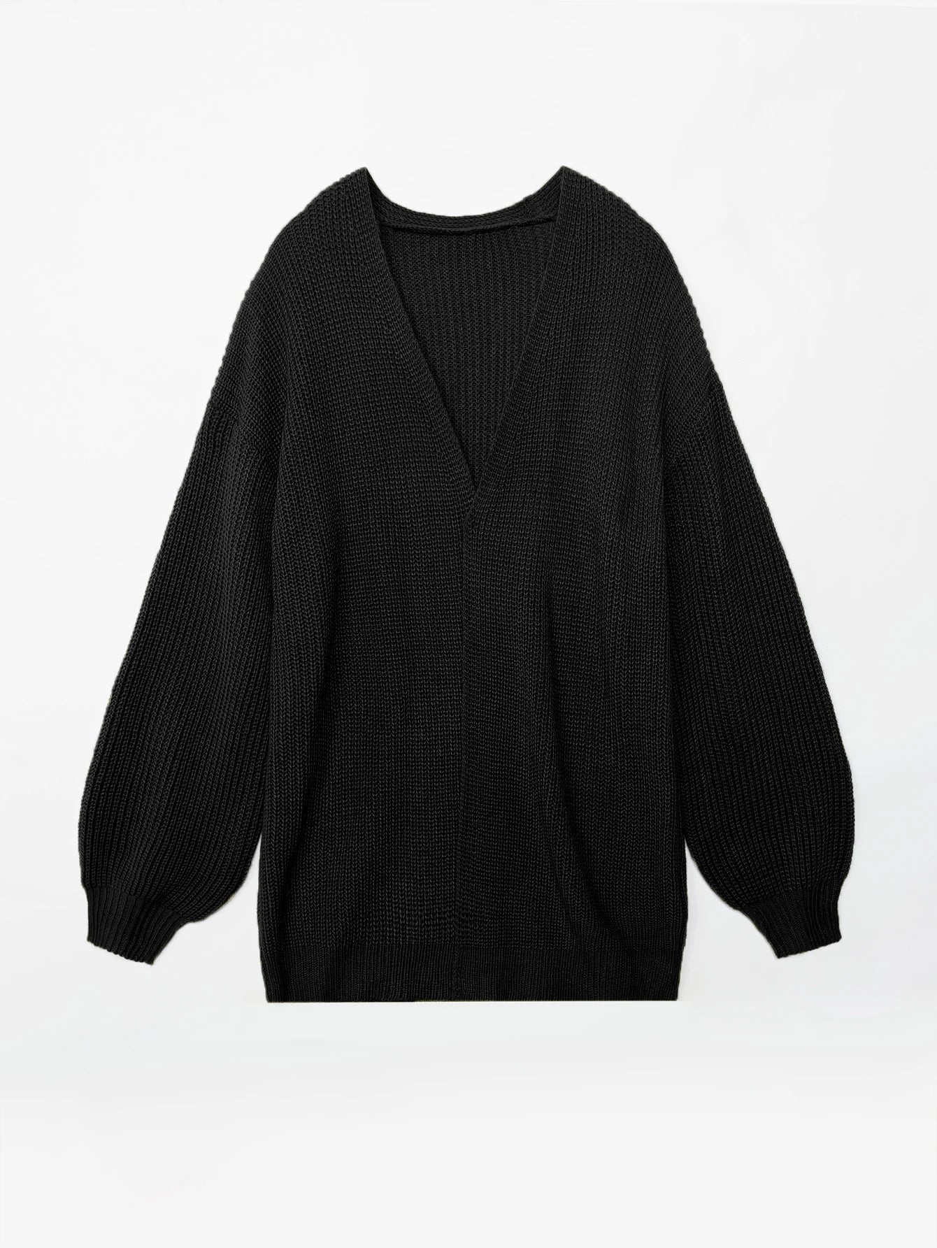 Sweater Cardigans- Cozy Solid Knit Open Front Cardigan for Women- - IndioGear.com