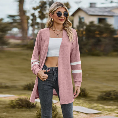 Sweater Cardigans- Essential Women's Cardigan for Year-Round Fashion- Pink- IndioGear.com