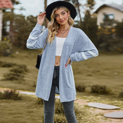 Sweater Cardigans- Essential Women's Cardigan for Year-Round Fashion- Light Blue- IndioGear.com