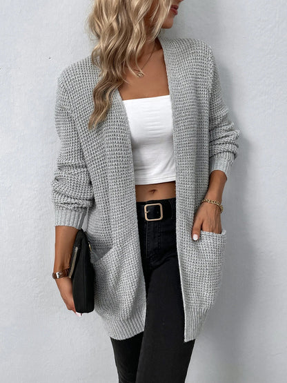 Sweater Cardigans- Layer Up Luxe Knit Cardigan for Casual and Office Wear- - IndioGear.com