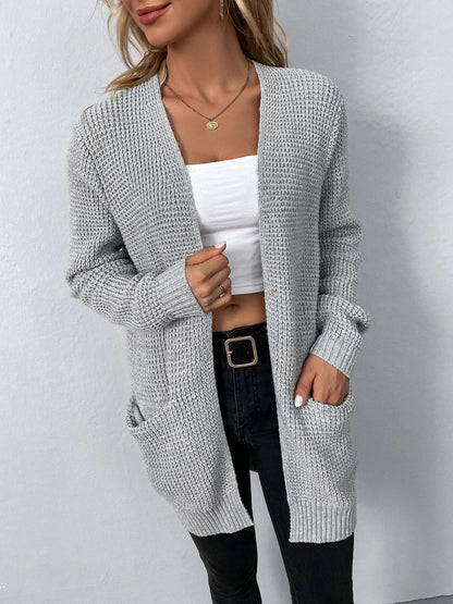 Sweater Cardigans- Layer Up Luxe Knit Cardigan for Casual and Office Wear- - IndioGear.com