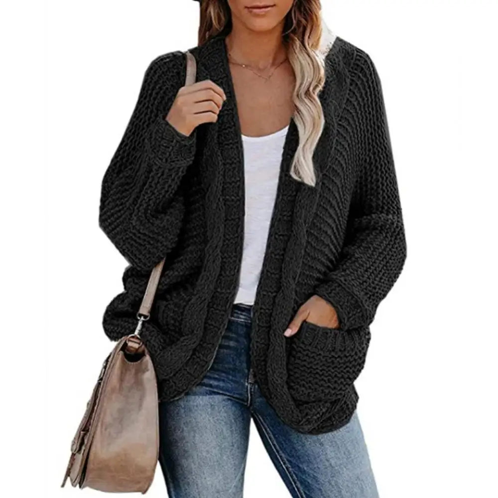 Sweater Cardigans- Slouchy Knit Open Front Cardigan for Women- - IndioGear.com