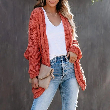 Sweater Cardigans- Slouchy Knit Open Front Cardigan for Women- - IndioGear.com