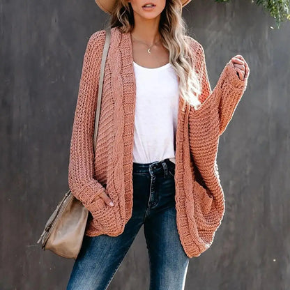 Sweater Cardigans- Slouchy Knit Open Front Cardigan for Women- - IndioGear.com