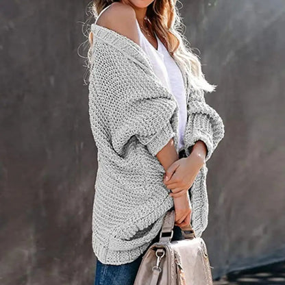 Sweater Cardigans- Slouchy Knit Open Front Cardigan for Women- - IndioGear.com