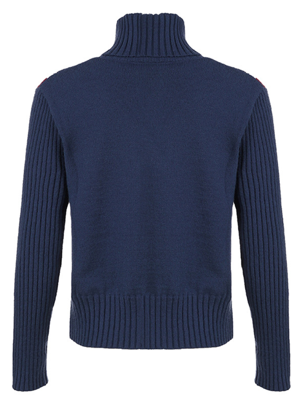 Sweaters- Classic Union Jack Sweater - Turtleneck Jumper- - IndioGear.com