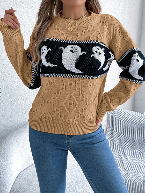 Sweaters- Ghostly Fun Sweater Jumper for Halloween- - IndioGear.com