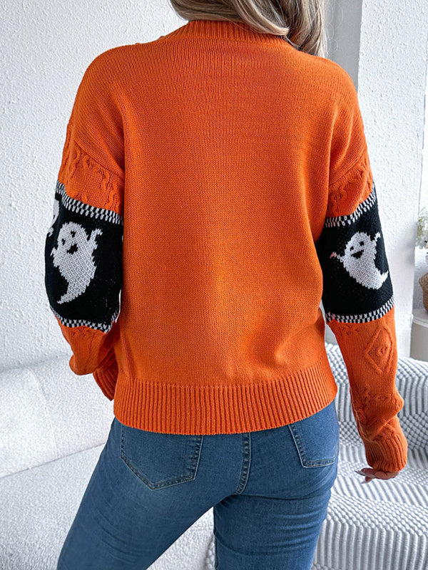 Sweaters- Ghostly Fun Sweater Jumper for Halloween- - IndioGear.com