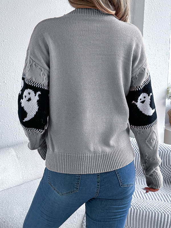 Sweaters- Ghostly Fun Sweater Jumper for Halloween- - IndioGear.com