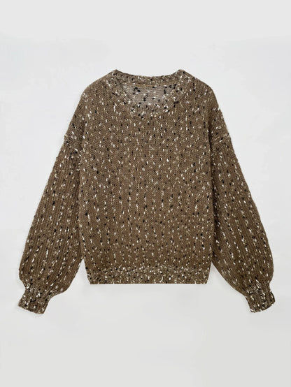 Sweaters- Women Casual Cashmere Knit Sweater for Fall- - IndioGear.com