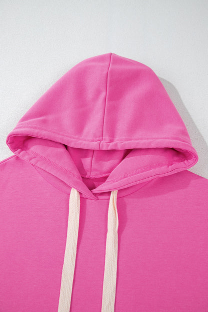 Sweatshirts & Hoodies- Cropped Hoodie with Drawstring Style- - IndioGear Women Clothing