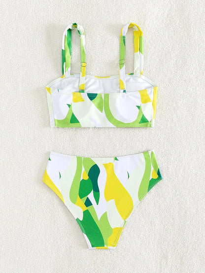 Swimwear- Artistic 2-Piece Bikini for Swimsuit Days- - IndioGear.com