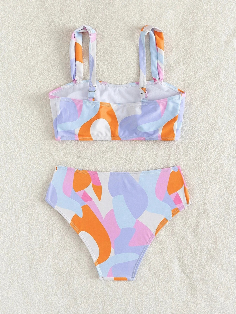 Swimwear- Artistic 2-Piece Bikini for Swimsuit Days- - IndioGear.com