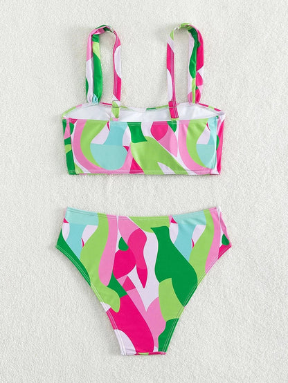 Swimwear- Artistic 2-Piece Bikini for Swimsuit Days- - IndioGear.com