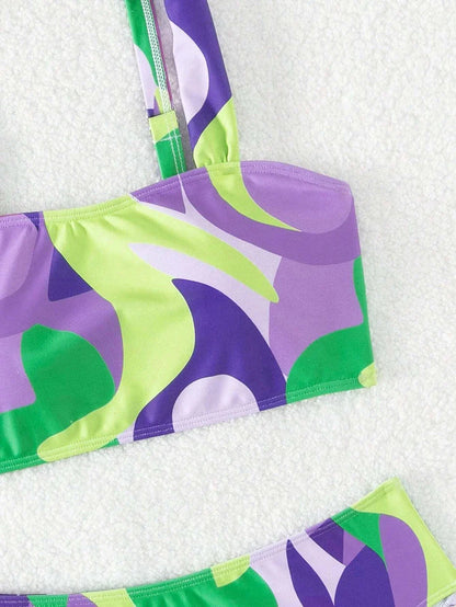 Swimwear- Artistic 2-Piece Bikini for Swimsuit Days- - IndioGear.com