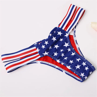 Swimwear- Patriotic Tankini for Independence Day - Tank Top & Bikini- - IndioGear Fashion and Gear