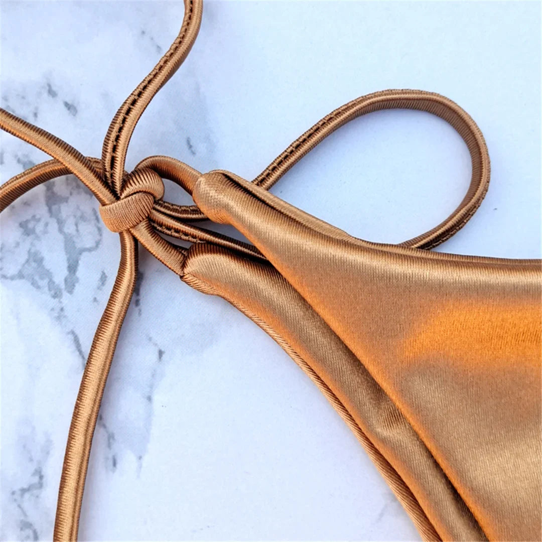 Women Satin Finish Bikini 2-Piece - Your Must-Have for Pool Parties