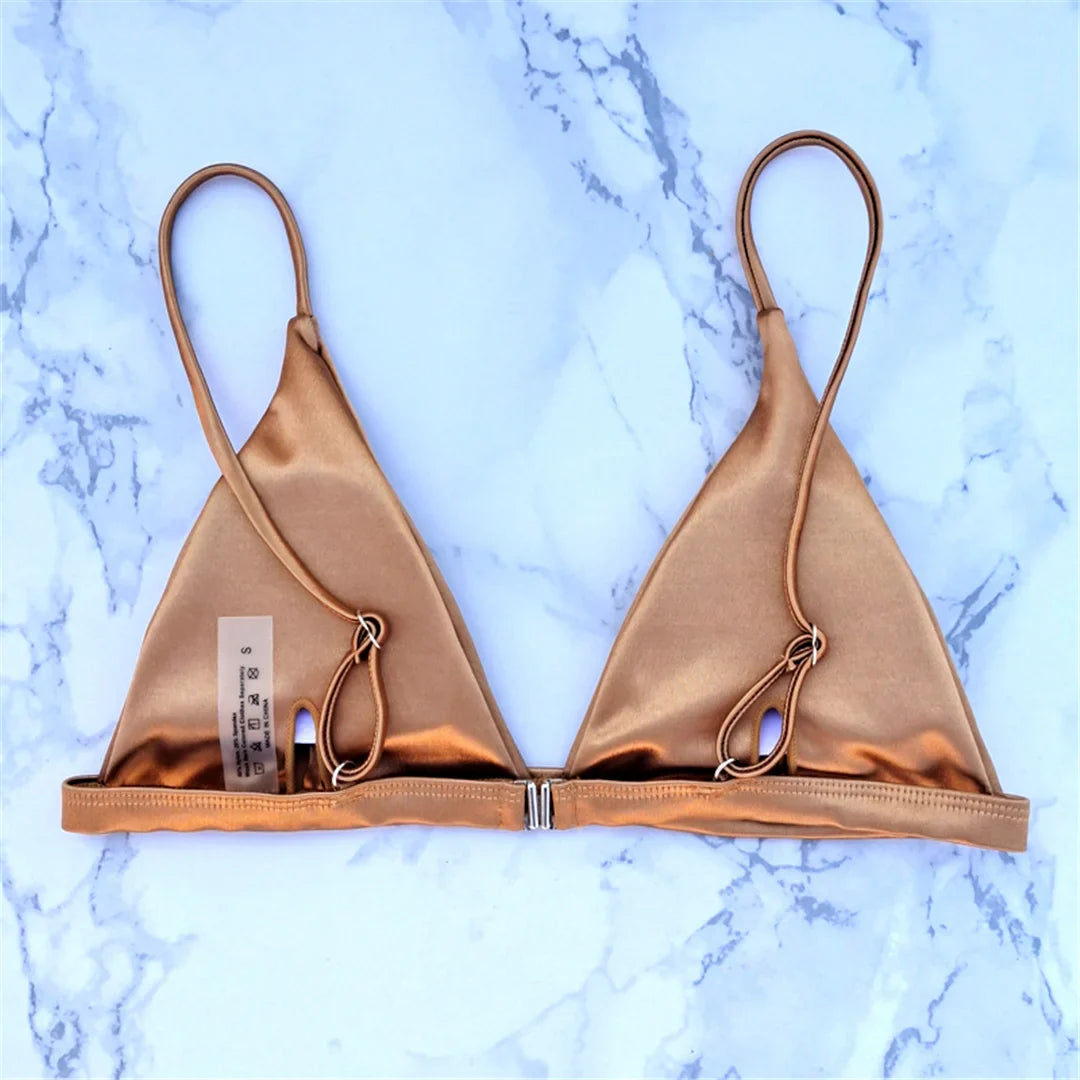 Women Satin Finish Bikini 2-Piece - Your Must-Have for Pool Parties