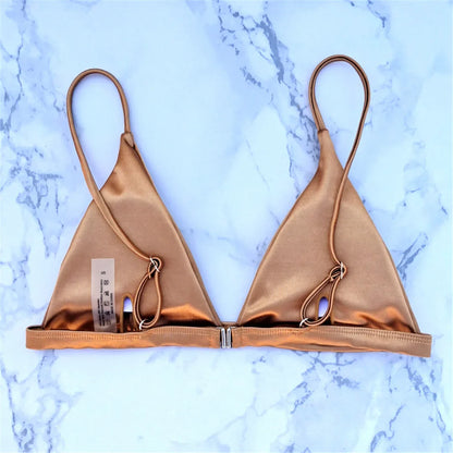 Zweiteiliger Bikini mit Satin-Finish für Damen – Ihr Must-Have für Poolpartys