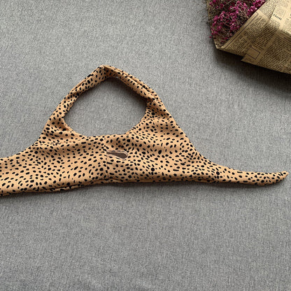 Swimwear- Women's Animal Print Swimwear V-Neck Bra & Bikini- - IndioGear.com