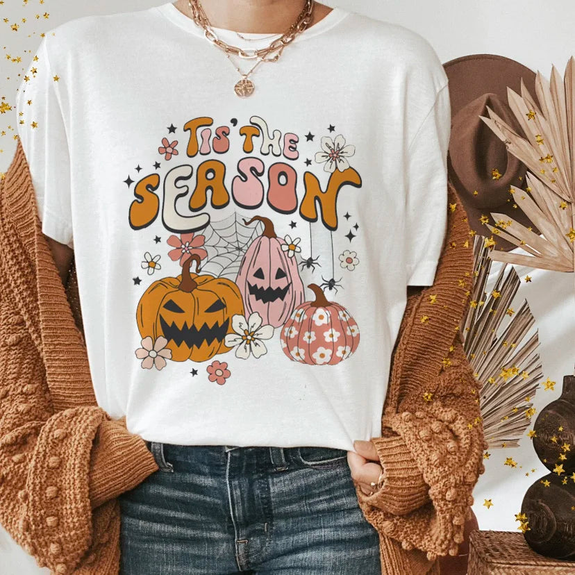 T-Shirts- Halloween Funny Spooky Season Graphic Tee Collection- - IndioGear.com