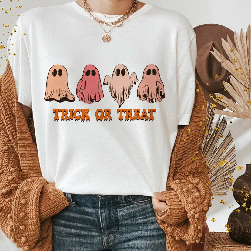 T-Shirts- Halloween Funny Spooky Season Graphic Tee Collection- - IndioGear.com