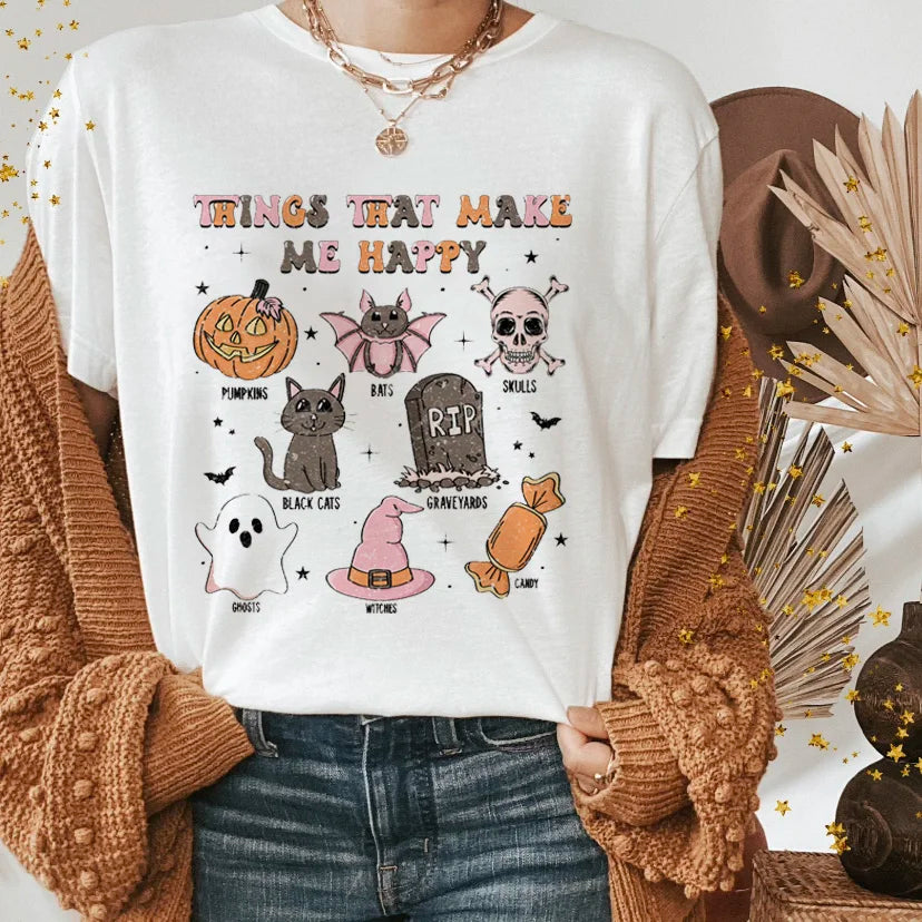 T-Shirts- Halloween Funny Spooky Season Graphic Tee Collection- Pattern17- IndioGear.com