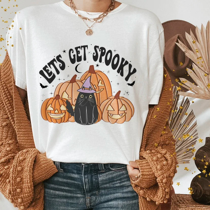 T-Shirts- Halloween Funny Spooky Season Graphic Tee Collection- Pattern16- IndioGear.com