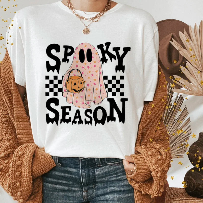 T-Shirts- Halloween Funny Spooky Season Graphic Tee Collection- Pattern9- IndioGear.com