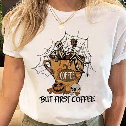 T-Shirts- Women's Halloween Graphic Tee Collection- Pattern11- IndioGear.com