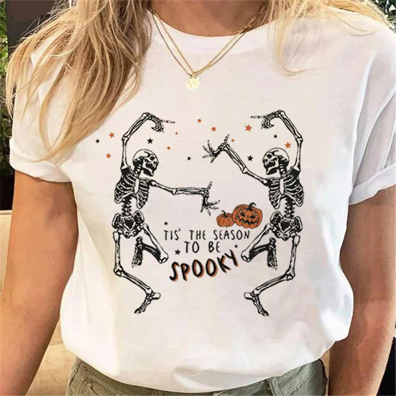 T-Shirts- Women's Halloween Graphic Tee Collection- - IndioGear.com