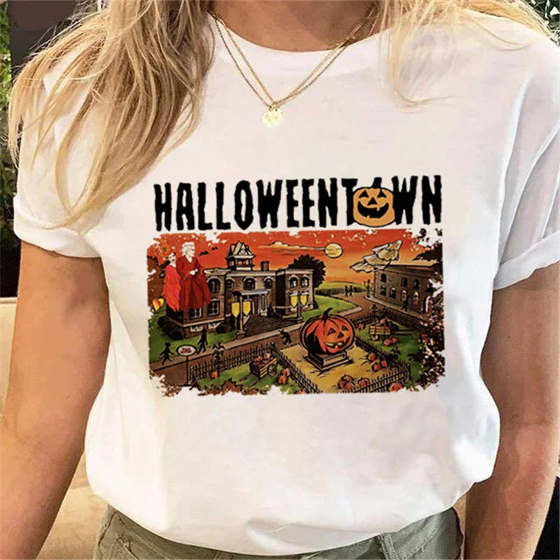 T-Shirts- Women's Halloween Graphic Tee Collection- - IndioGear.com