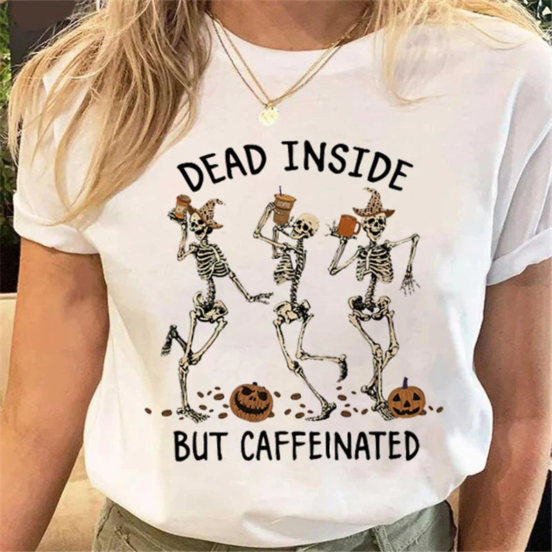 T-Shirts- Women's Halloween Graphic Tee Collection- - IndioGear.com