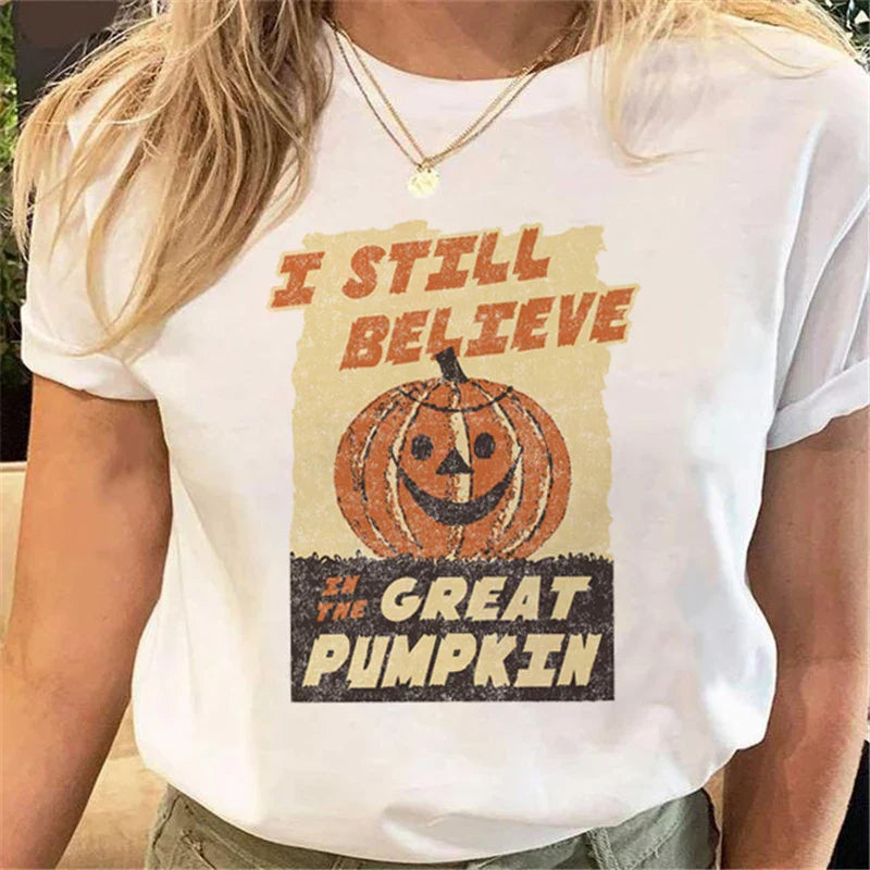 T-Shirts- Women's Halloween Graphic Tee Collection- - IndioGear.com