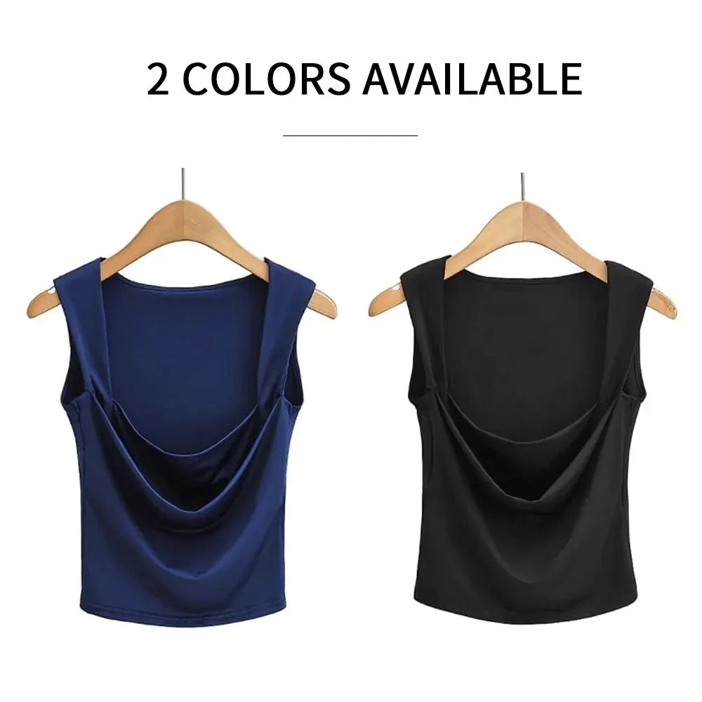 Sleeveless Square Neck Top for Casual Outdoor Events