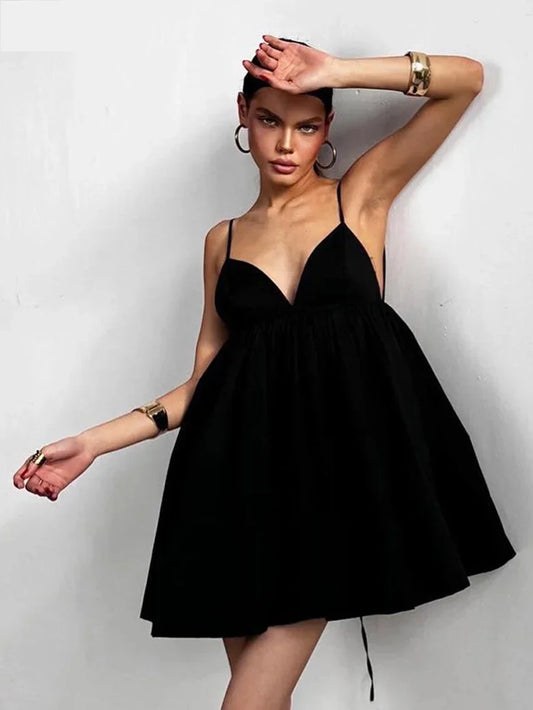 Tent Dresses- Fancy Black Dress for Summer Events- - IndioGear